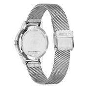 Citizen Lady EW2621-75A - bracciale e cassa acciaio - quadrante bianco con datario - fondello
